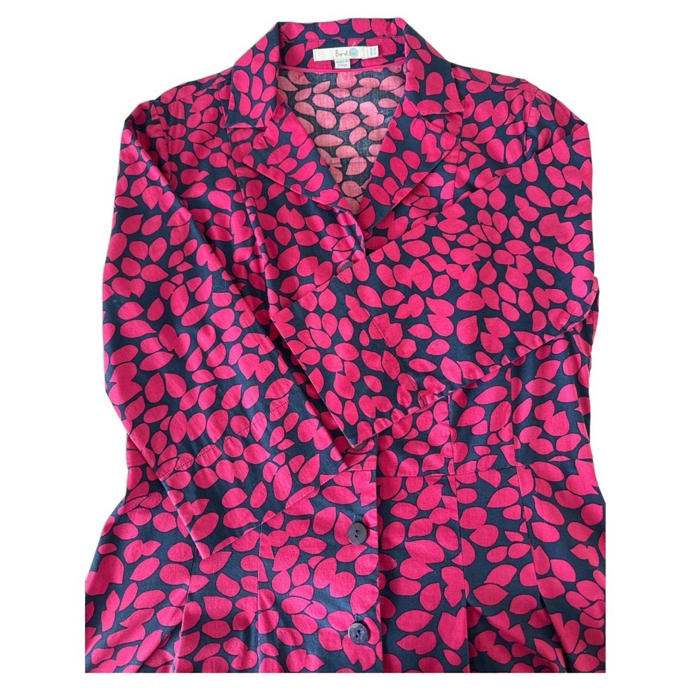 Boden Button Front Shirt Dress Size 10L - Picture 3 of 8
